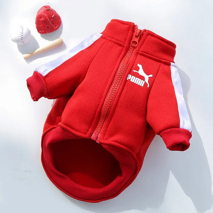 Baseball Dog Jacket Winter Dog Clothes for Small Medium Puppy Pet Vest French Bulldog Sweatshirt Chihuahua Costume Coat